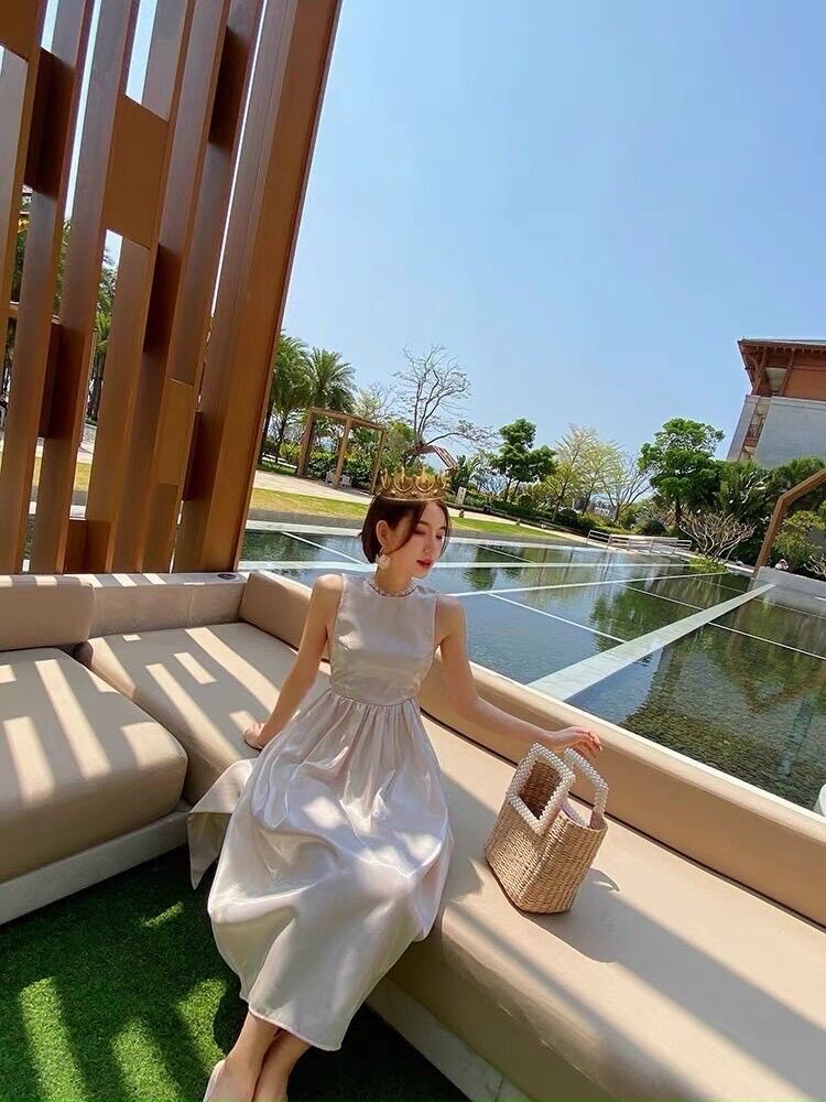 Đầm maxi kết hạt dự tiệc, váy dự tiệc