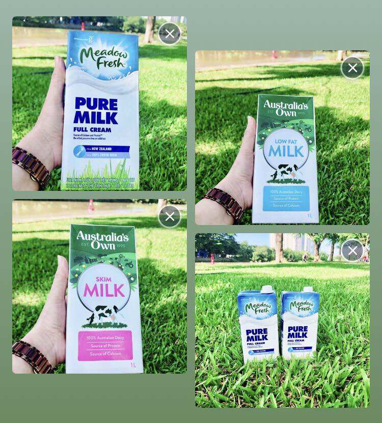 Sữa tươi Devondale/Australia's OWN /Meadow Fresh( thùng 12 hộp loại 1L)