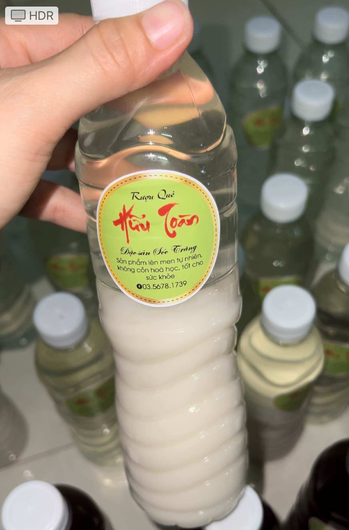 Rượu gạo Tài nguyên sữa nhà làm, rượu gạo sữa chai 500ml, gạo Tài nguyên đặc sản sóc trăng