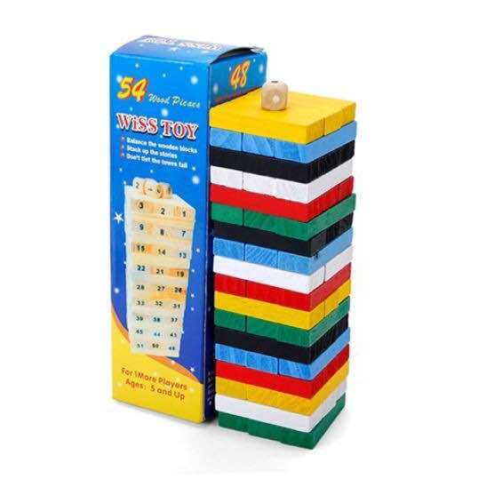 [HCM]Bộ Đồ Chơi Rút Gỗ 54 thanh nhỏ 5cm