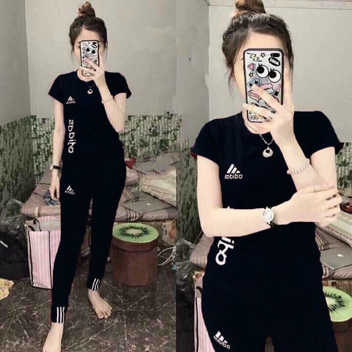 [HCM]BỘ ĐỒ COTTON LOGO THÊU ADS CAO CẤP