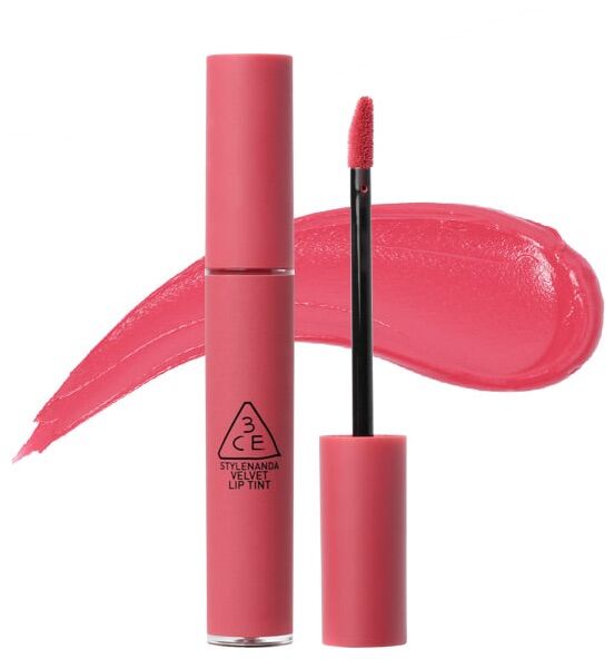 Son kem 3CE Velvet Lip Tint Pink Break - Going right - Best ever - Cashmere Nude - Bitter Hour - Child like