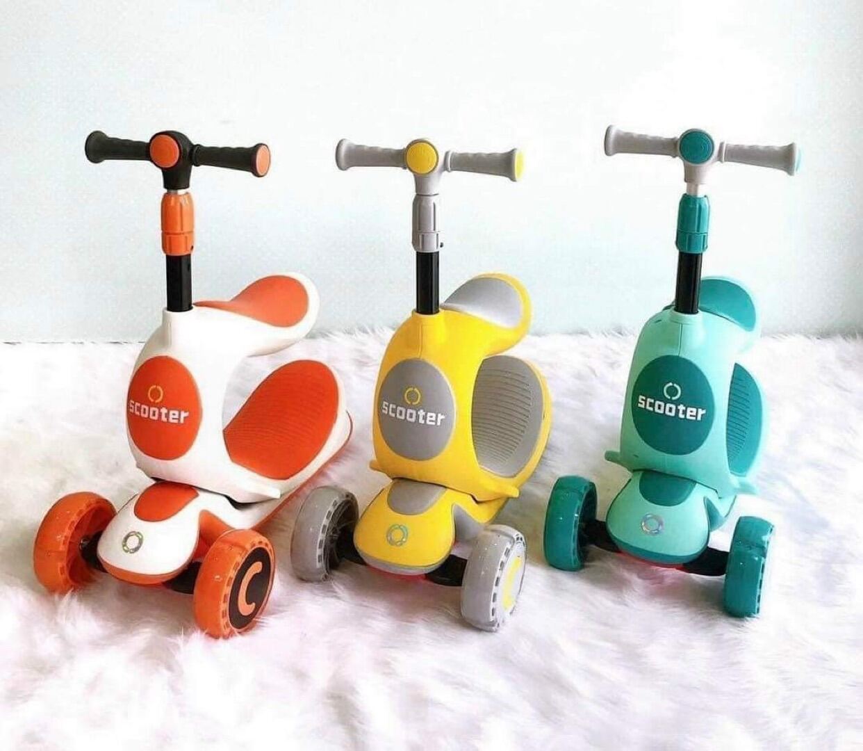 XE SCOOTER ĐA NĂNG 3 TRONG 1 CHO BÉ HÀNG CAO CẤP
