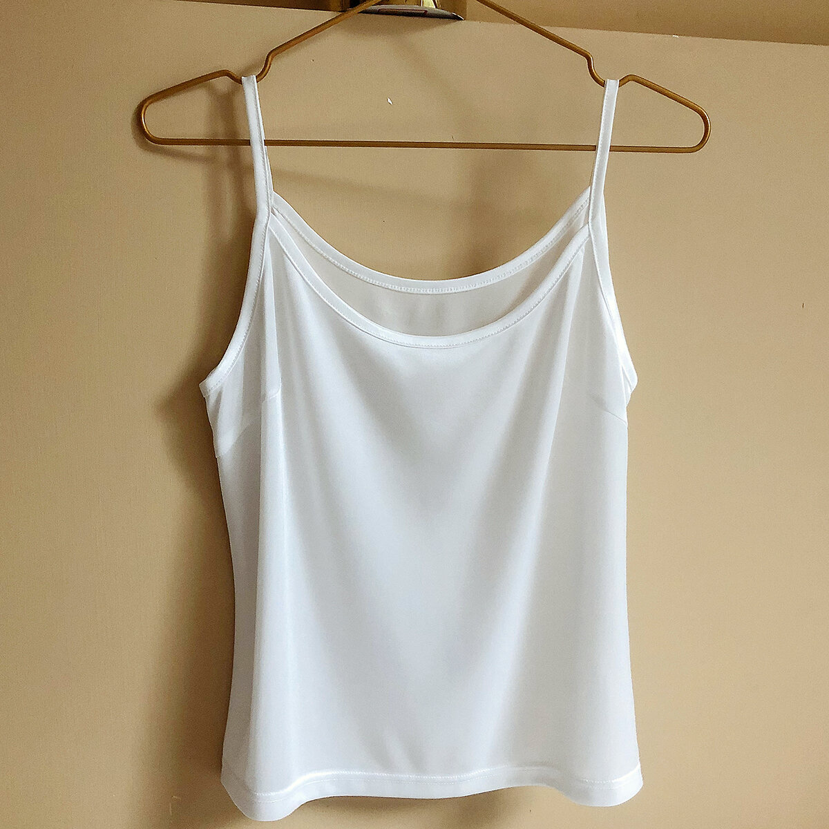 Giữa chiều dài dáng rộng trắng sữa lụa sling đầm váy ngủ đế áo sơ mi bán sheer đồ ngủ dành cho nữ