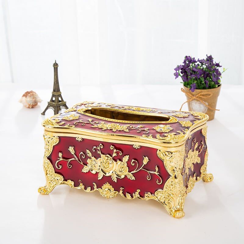 Hộp khăn giấy bằng nhựa size 18cm Hộp đựng giấy ăn Huydecor