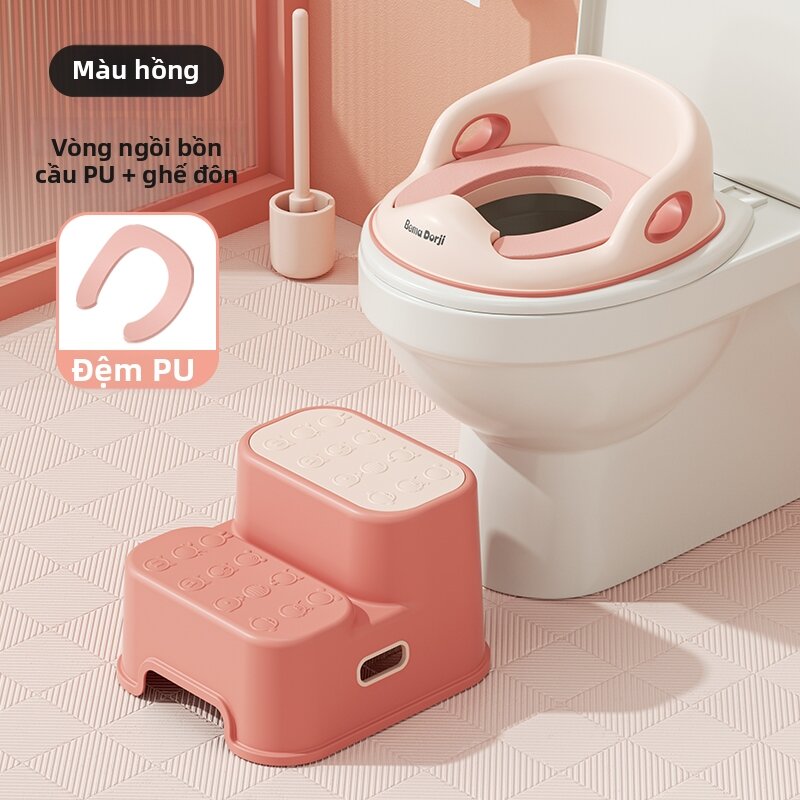BEIMADUOJI | Bệ ngồi toilet có nệm cho trẻ em cỡ lớn