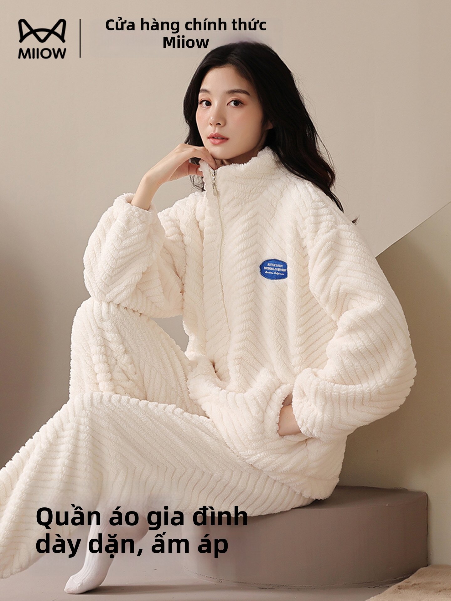[MiiOW | Coral Fleece Winter Pyjamas Set,MiiOW | Coral Fleece Winter Pyjamas Set,] Giá 697,000 Đồng*Miễn phí vận chuyển