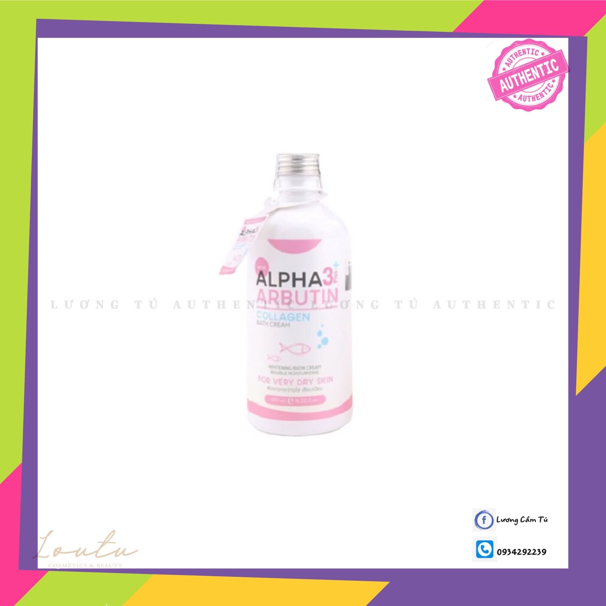 Sữa tắm trắng alpha arbutin