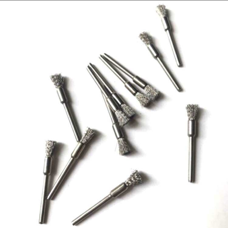 Chổi bút thép đánh gỉ 6mm cán 3mm
