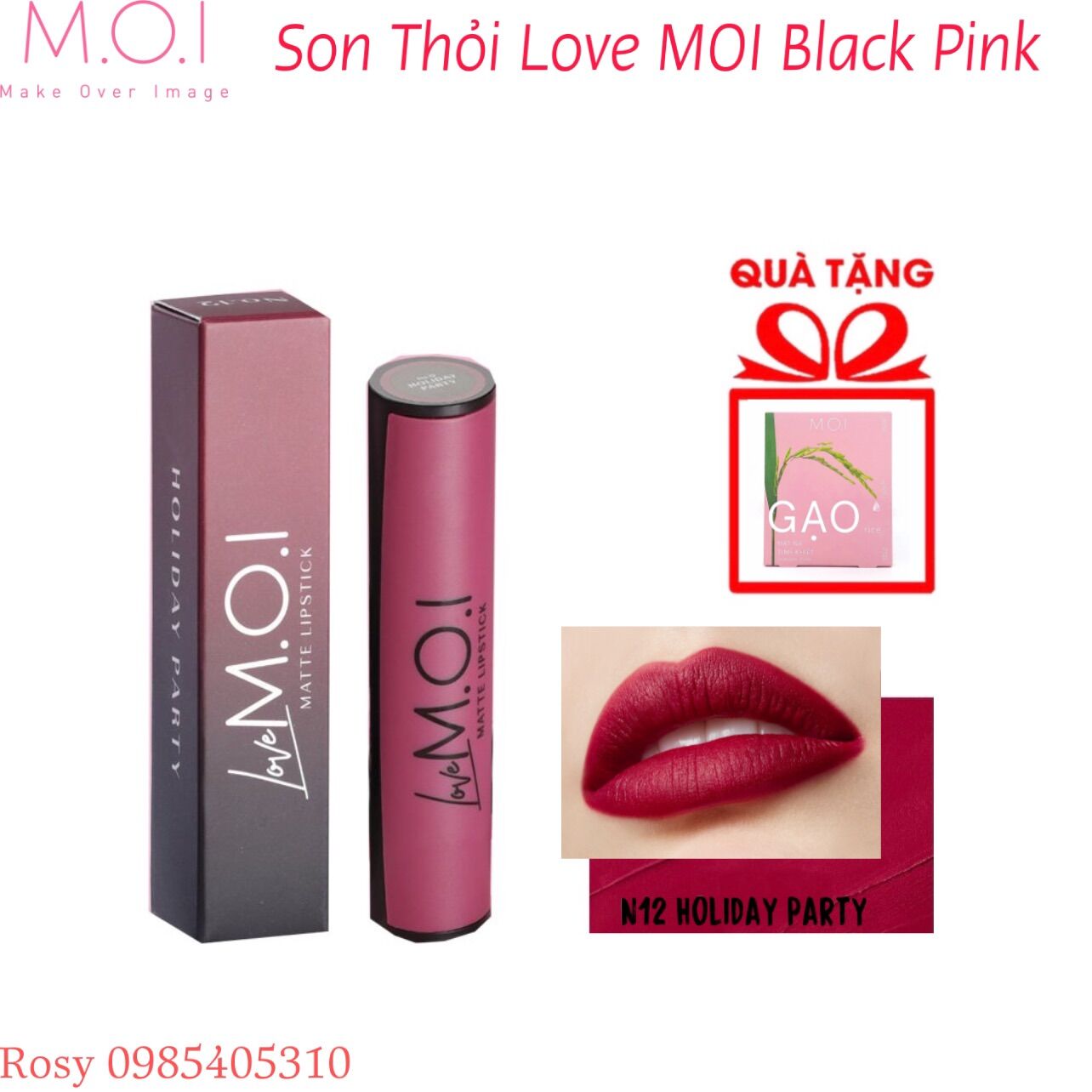 [HOT]- SON THỎI LOVE MOI BLACK PINK HỒ NGỌC HÀ
