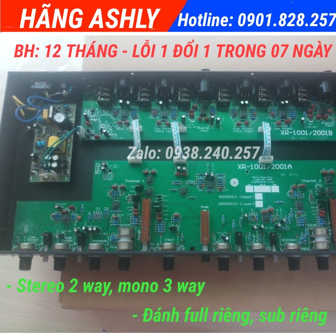 Bộ phân tần crossover Ashly XR-1001 hàng chuẩn loại 1 - crossover Ashly 1001 - ashly 1001 - phân tần ashly