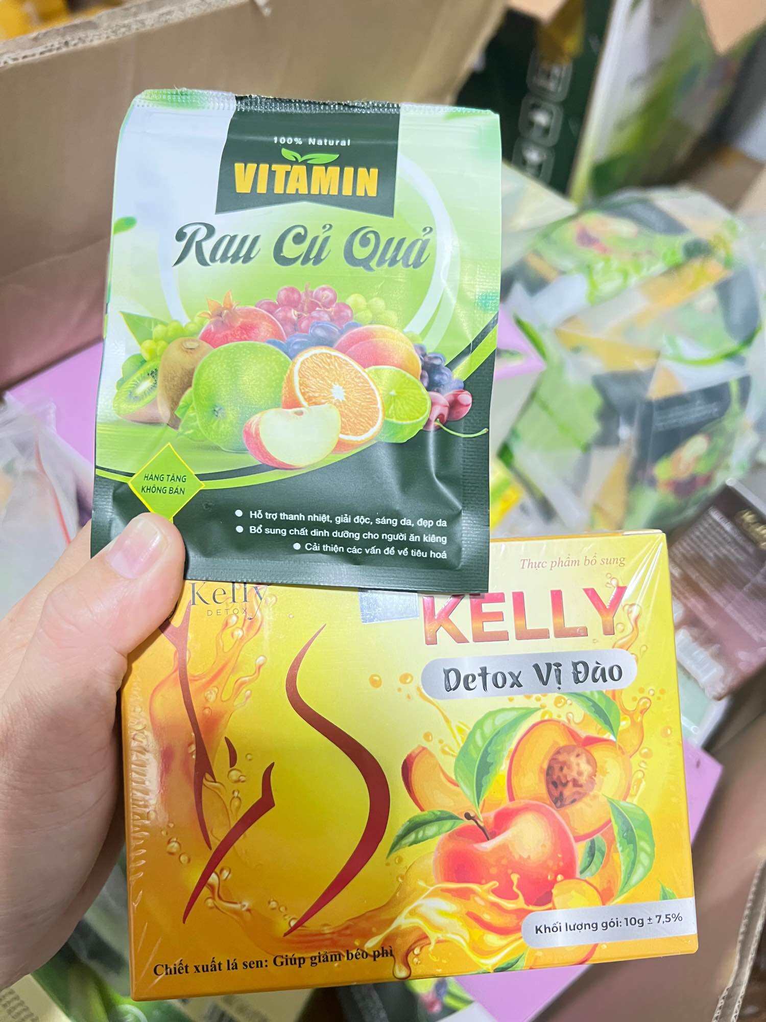 Trà Đào Giảm Cân Kelly Detox – Giảm Cân, Thanh Nhiệt