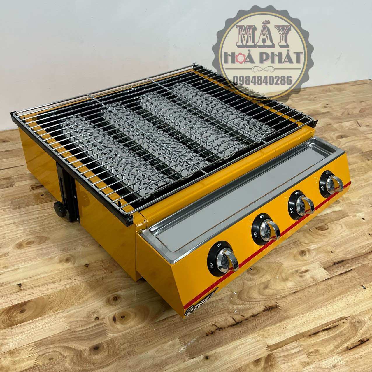 Bếp nướng bbq bằng gas 4 họng dài et-k255