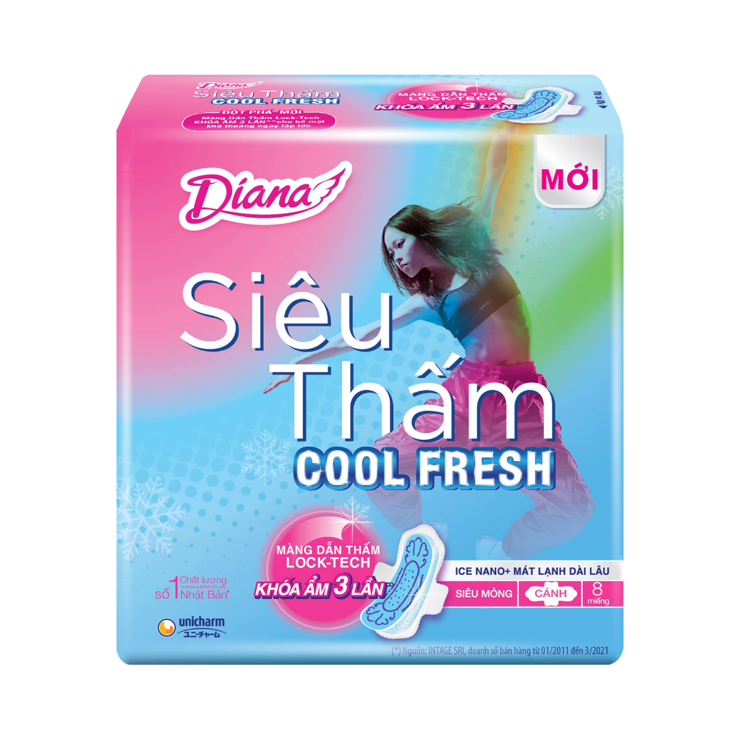 Băng vệ sinh dianna gói 8 miếng