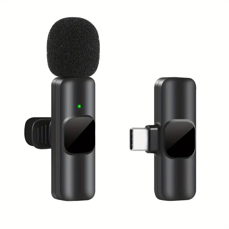K9 Mini Lavalier Microphone Xách Tay Âm Thanh Video Ghi Âm Mini Ve Áo Mic Không Dây Microfone Cho Iphone Typec iPad Trò Chơi Điện Thoại