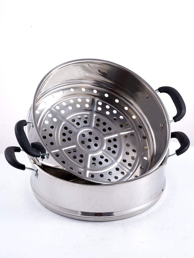 Nồi Hấp Bằng Thép Không Gỉ Dày Hơn, Cao Hơn, Nồi Hấp Bánh Bao, Nồi Hấp Một Mảnh, Nồi Nấu Ăn Nhà Bếp
