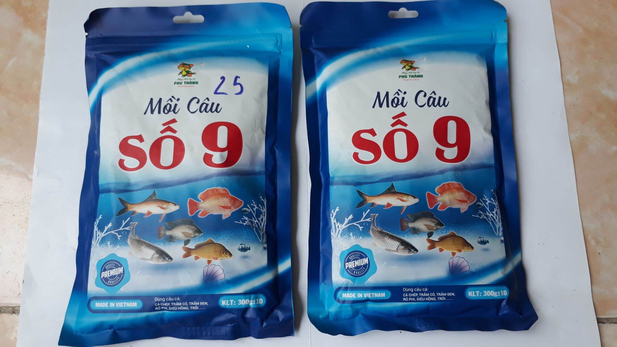 2 Gói Mồi Câu Cá Phú Thành Số 9_ Mồi Câu Đa năng