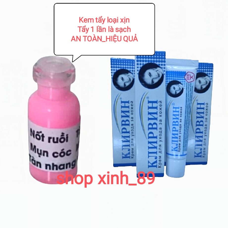 Combo kem tẩy nốt ruồi, tàn nhang , mụn cóc, mụn thịt, mụn cơm + gel sẹo Nga