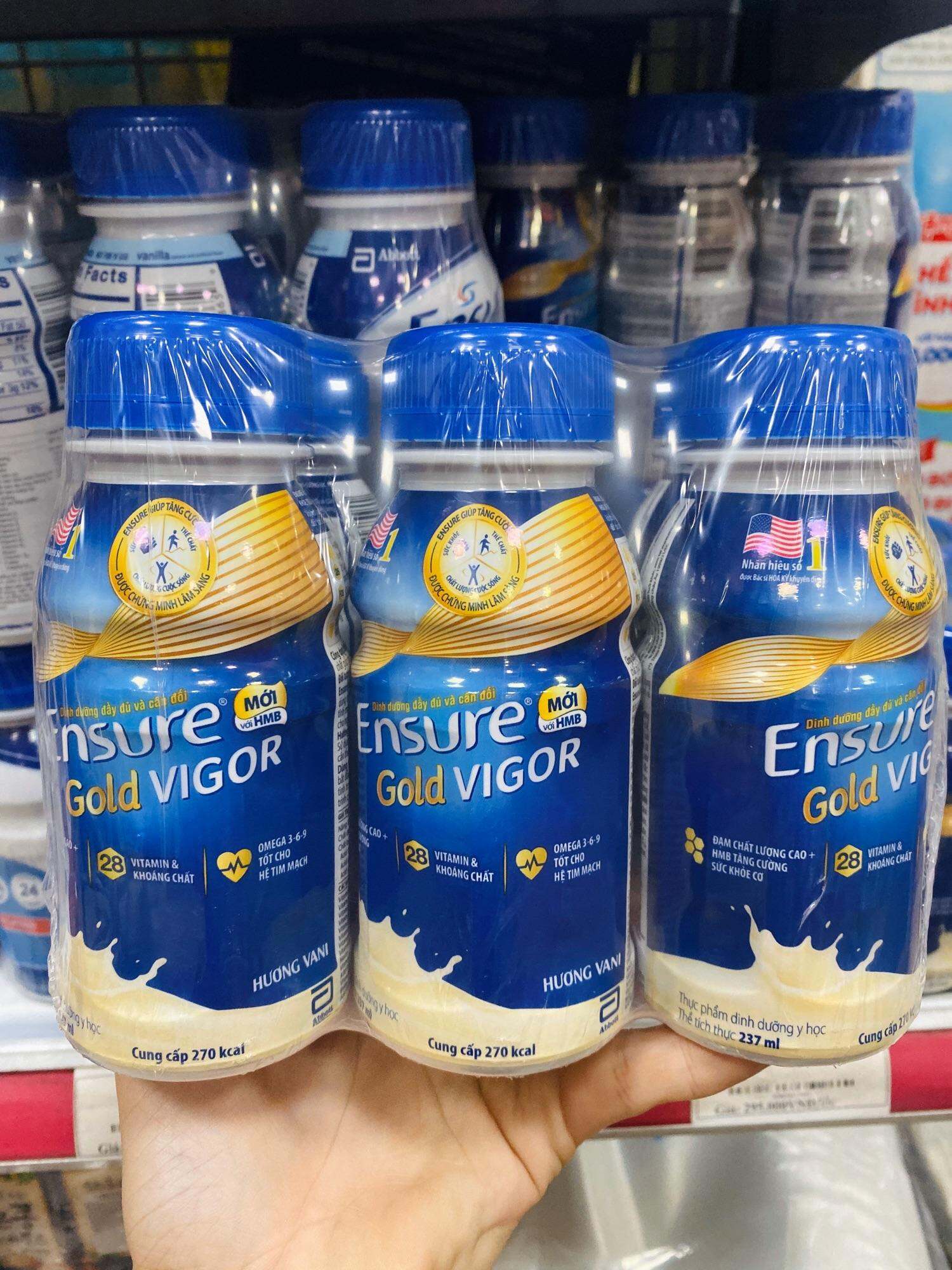 Lốc 6 chai sữa nước Ensure Vigor 237ml