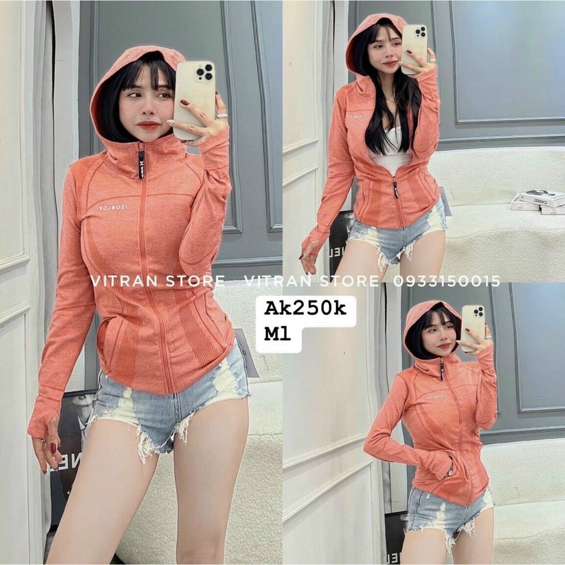 Áo Khoác ISOBLOX 15 Ôm Body Thể Thao Nữ