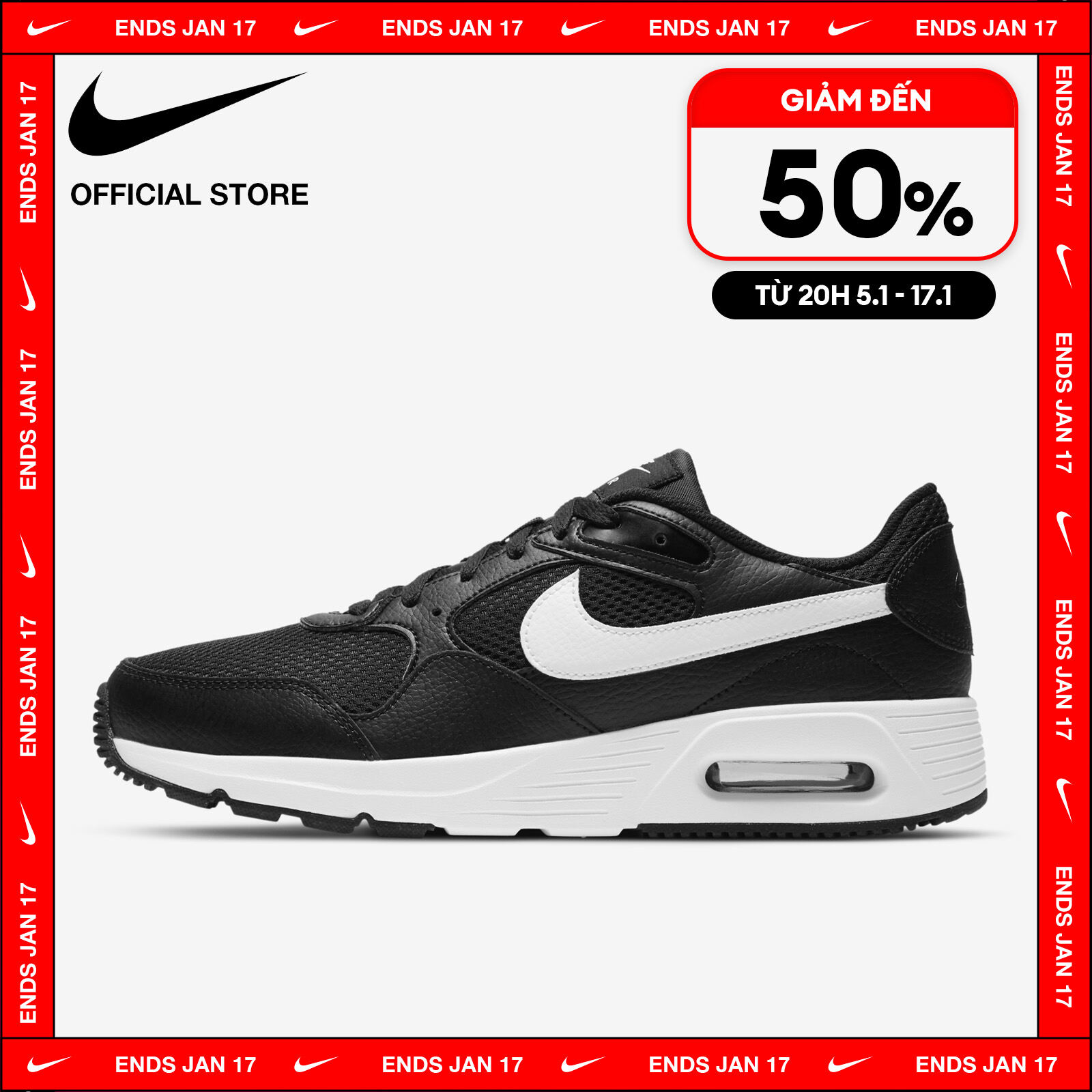 [TỪ 12-14.1 I VOUCHER 20%] Giày Thể Thao Nike Men's Air Max SC Shoes - Black