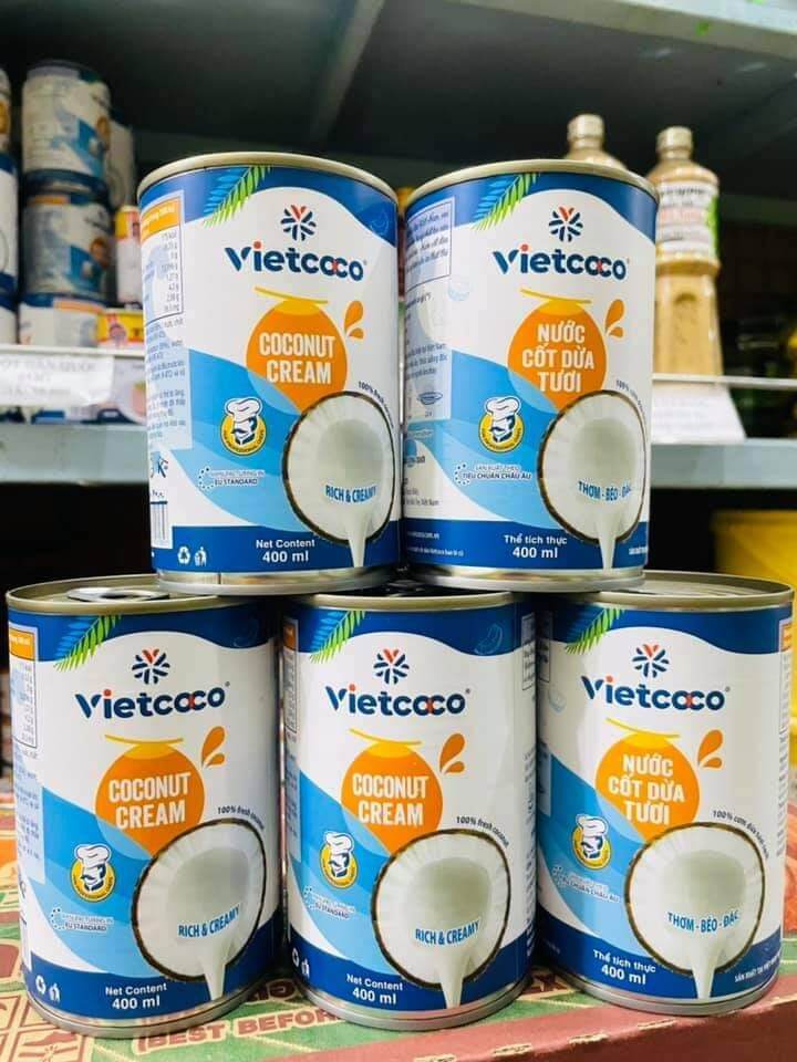 Nước cốt dừa vietcoco lon 400ml