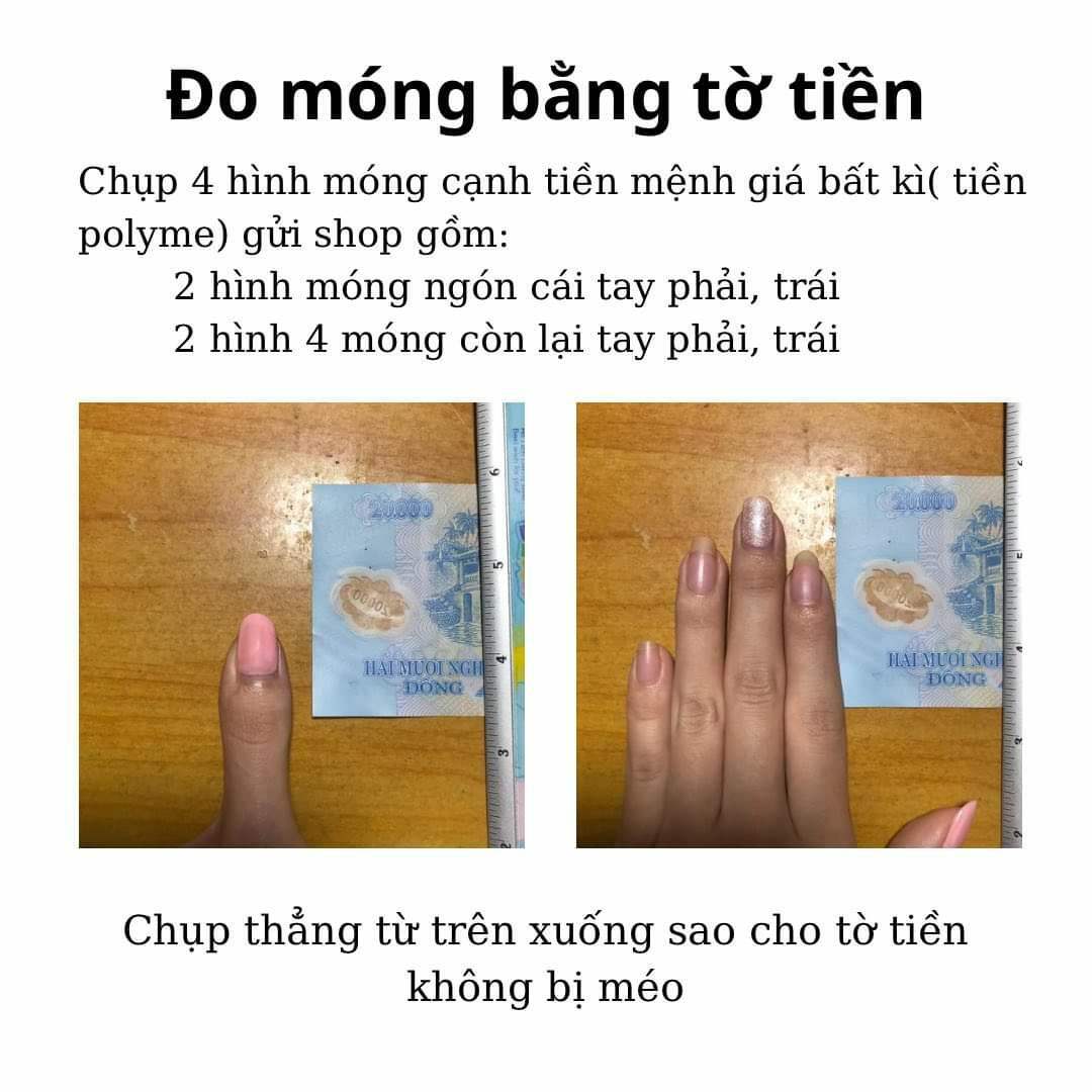 Nail box móng úp thiết kế đính charm bướm