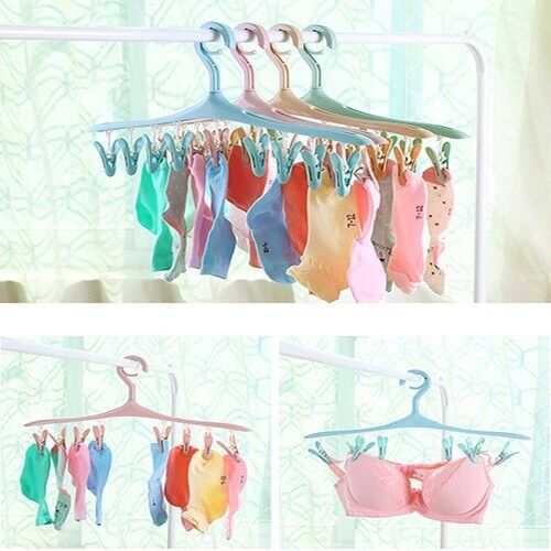 [HCM]Móc nhựa 8 kẹp phơi khăn tất...