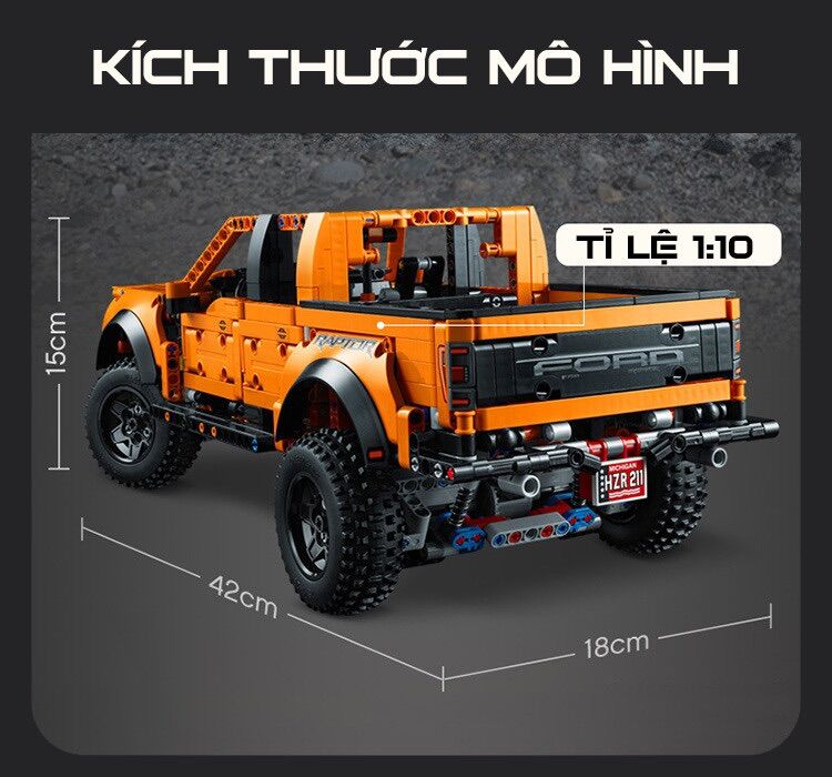 Mô hình lego xe ford raptor