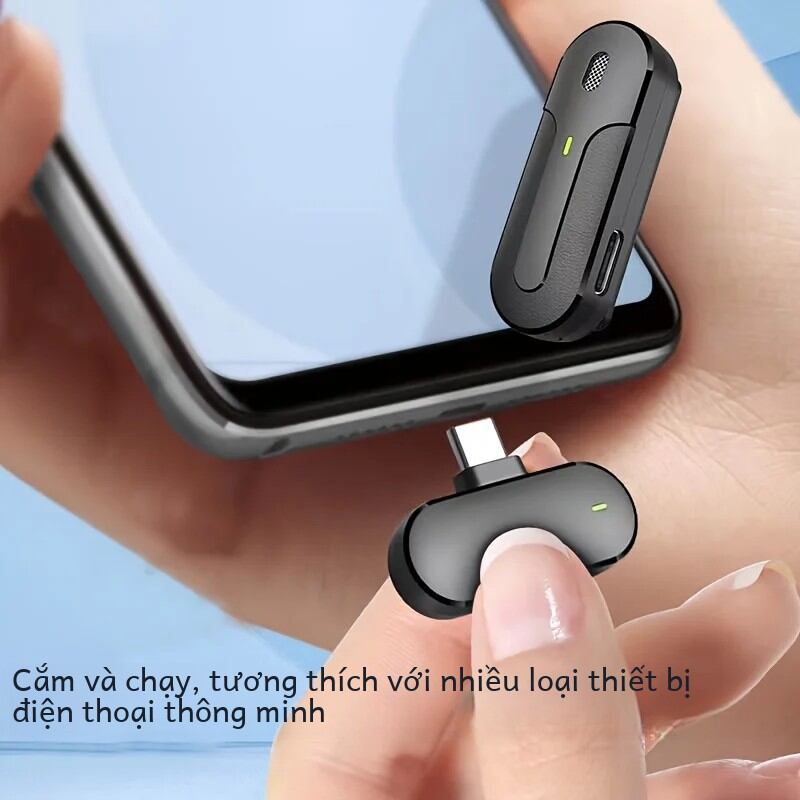 Micro không dây chuyên nghiệp Lavalier Ve áo Bình ngưng đa hướng có ngăn sạc để ghi âm phòng thu Bộ sản phẩm được chứng nhận CE