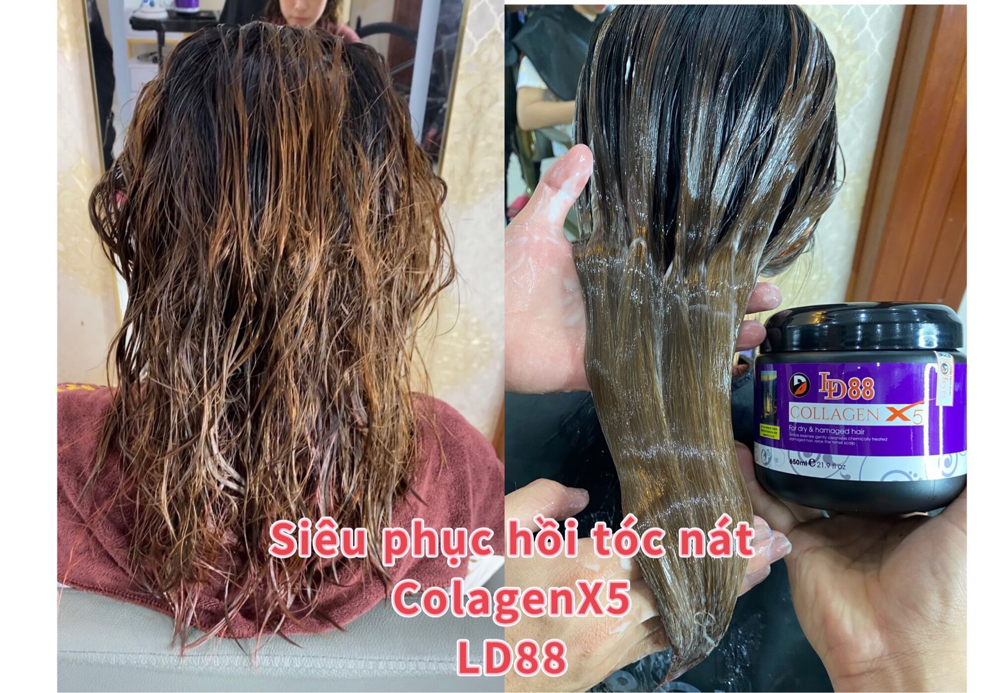 Hấp Collagen hương nước hoa LD88 hủ 650ml