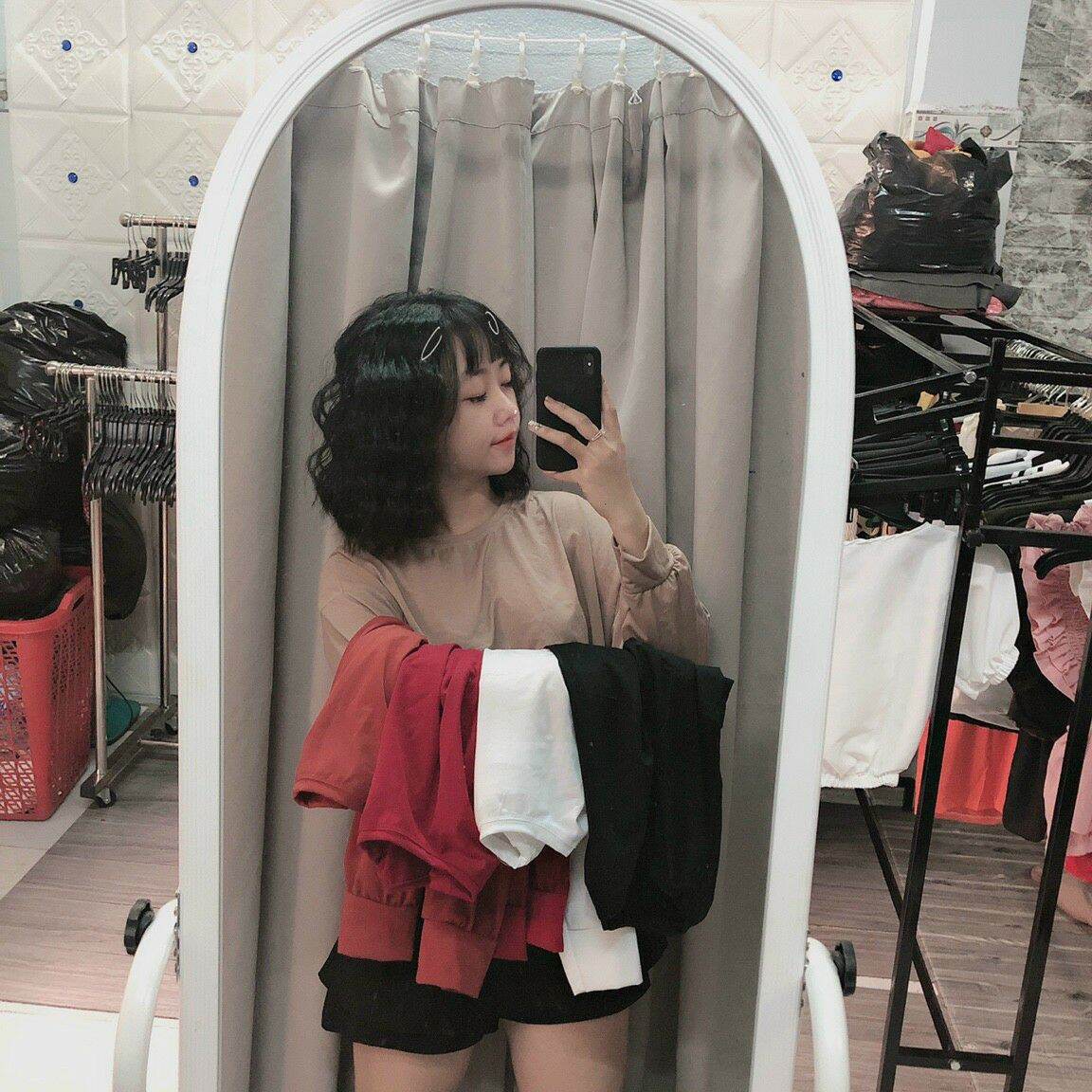 ÁO CROPTOP TAY PHỒNG ĐỦ MÀU