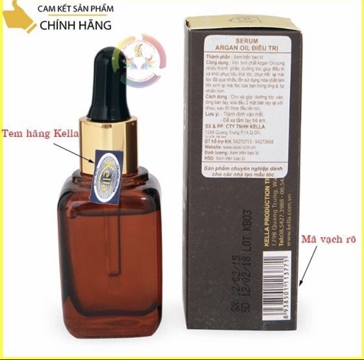 Tinh dầu dưỡng tóc Kella Argan Oil 30ml
