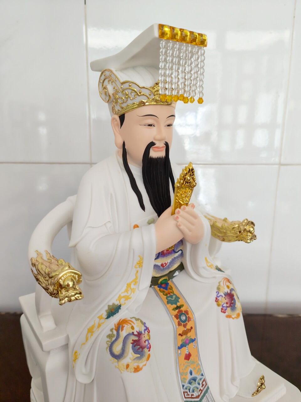 Tượng Ngọc Hoàng Thượng Đế  cao 30cm