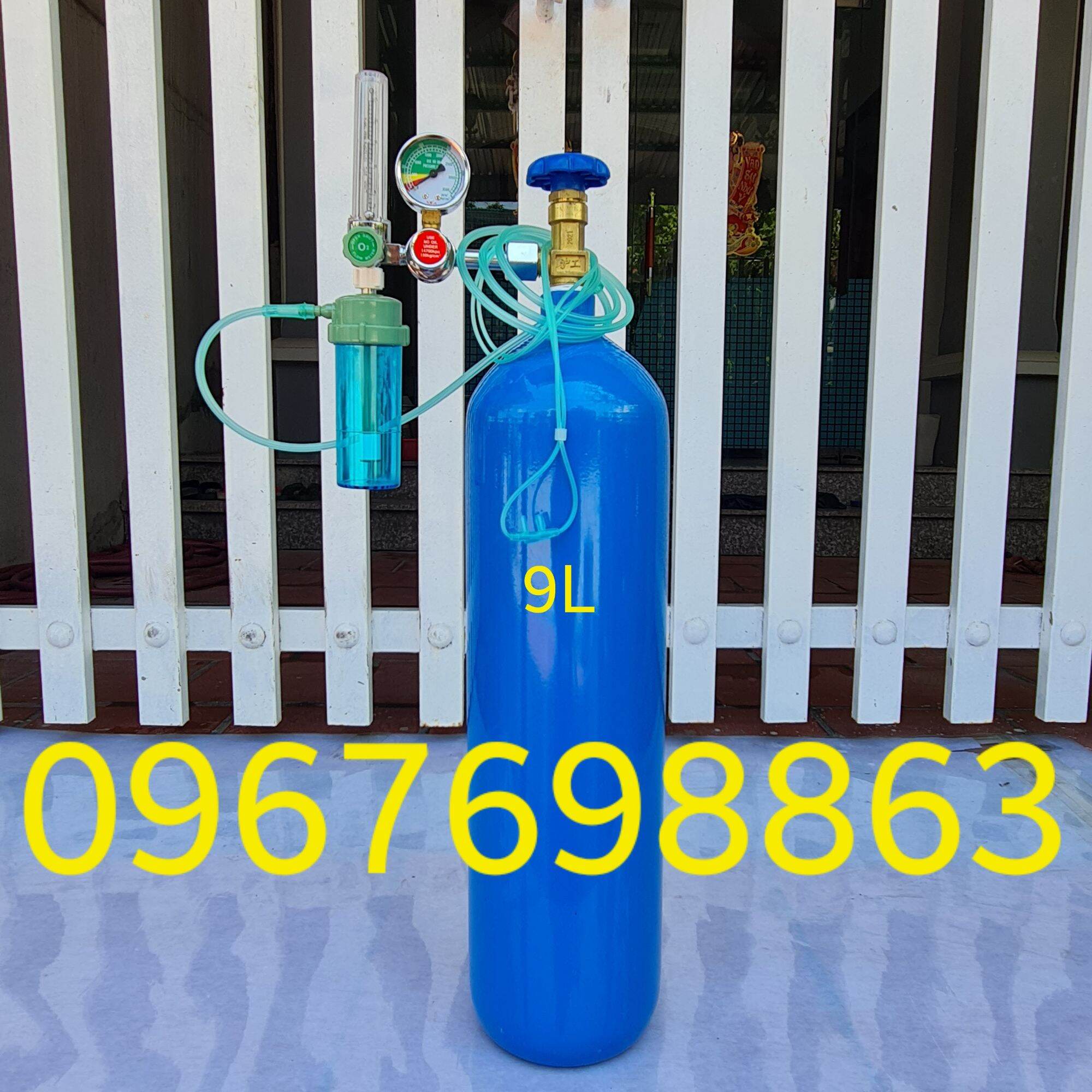 Full Bộ Bình Oxy Y Tế 9L