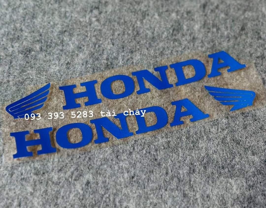 Tem honda dán phuộc trước phản quang