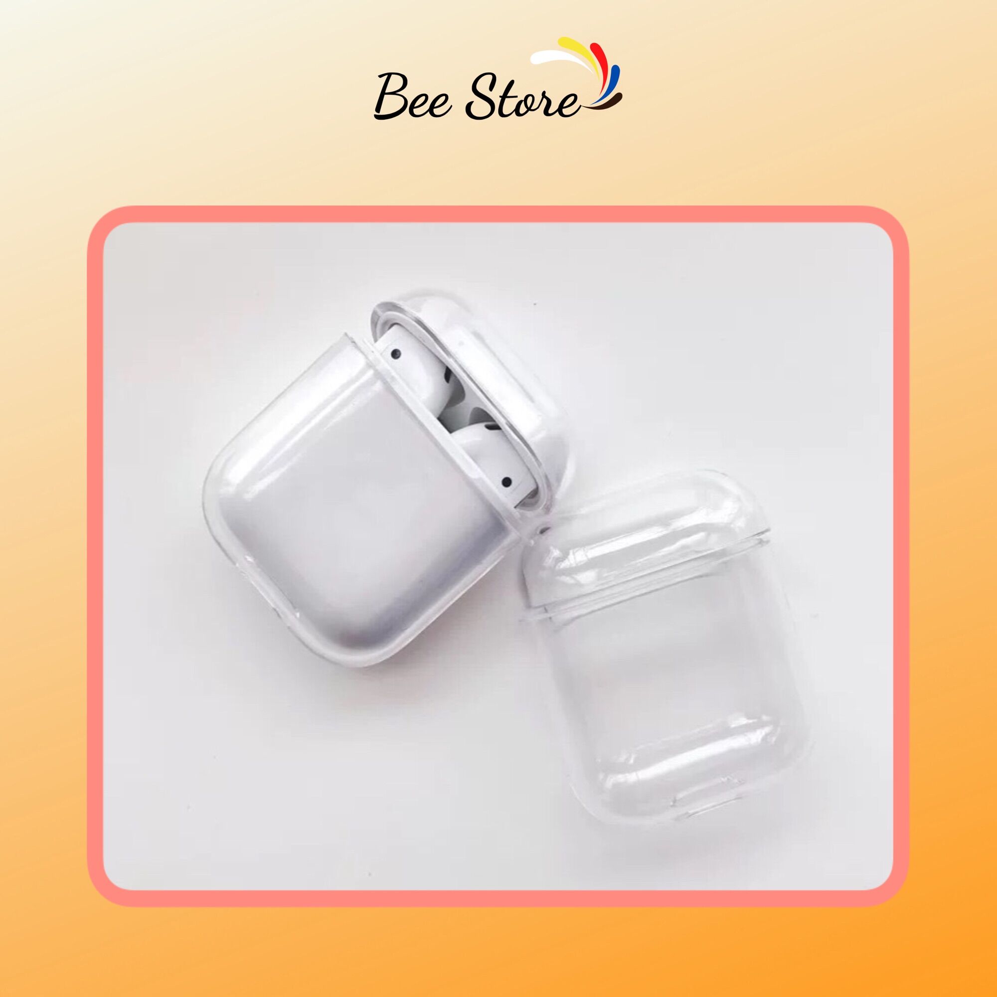 Vỏ Case Airpod 1/2 Trong Suốt Bảo Vệ Chống Trầy Cho Tai Nghe