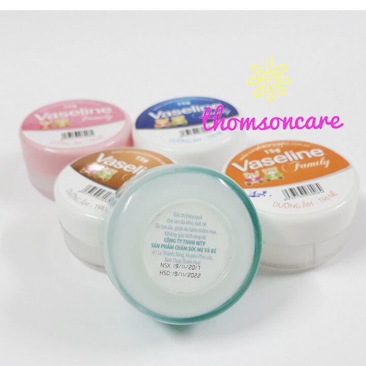 Kem Vaseline dưỡng ẩm - lành nẻ 15g