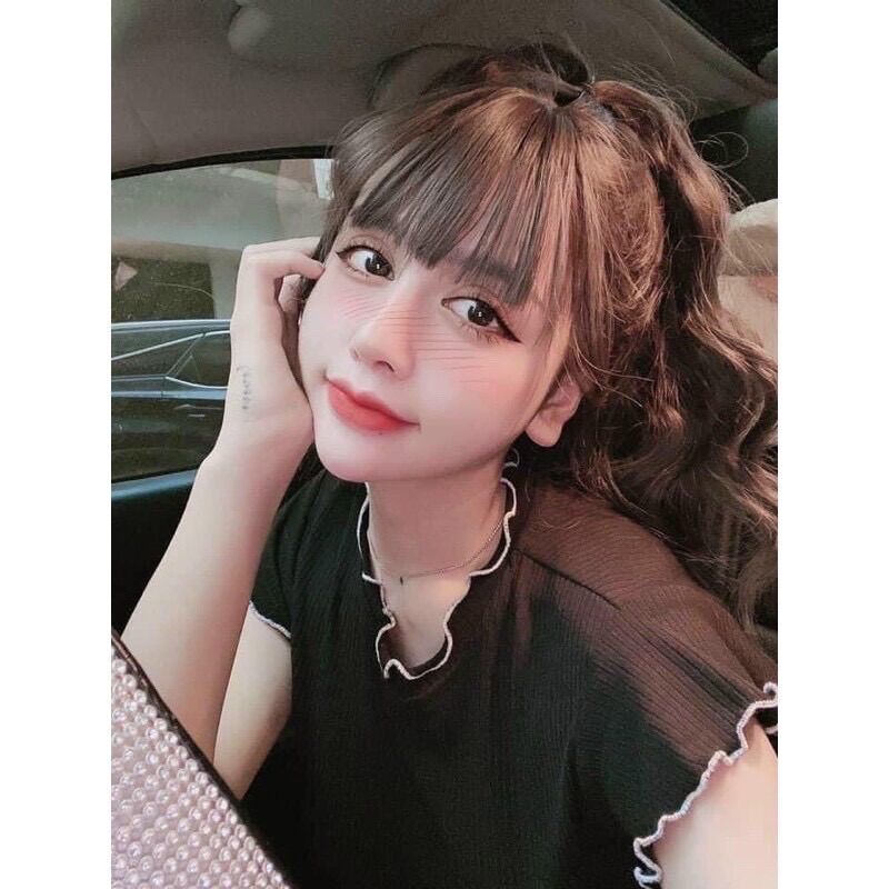 [HCM]ÁO CROPTOP VIỀN CỔ TRÒN
