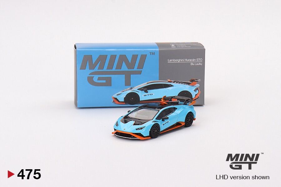 Hobby Store xe mô hình Mini GT #475 Lamborghini Huracán STO Blu