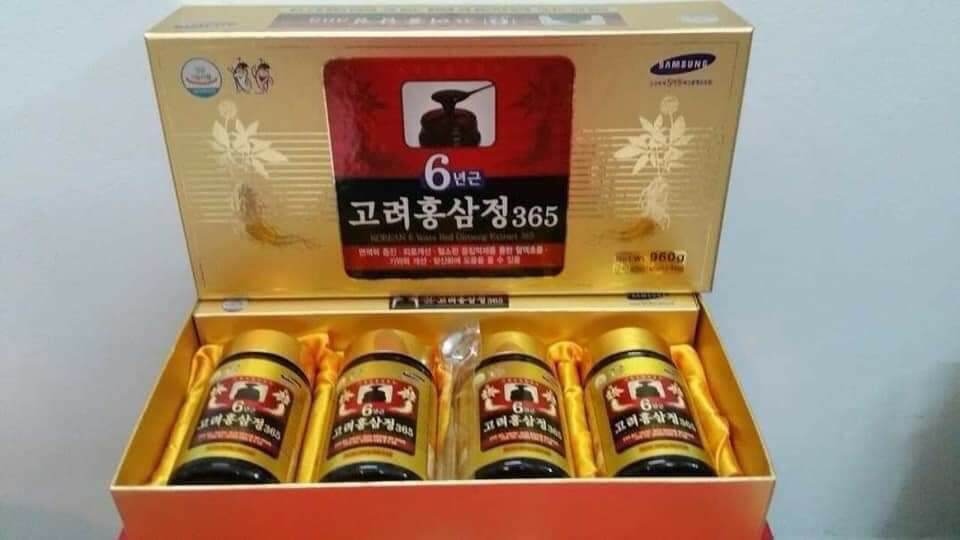 Cao hồng sâm 365 Hàn Quốc set 2 lọ x 240g