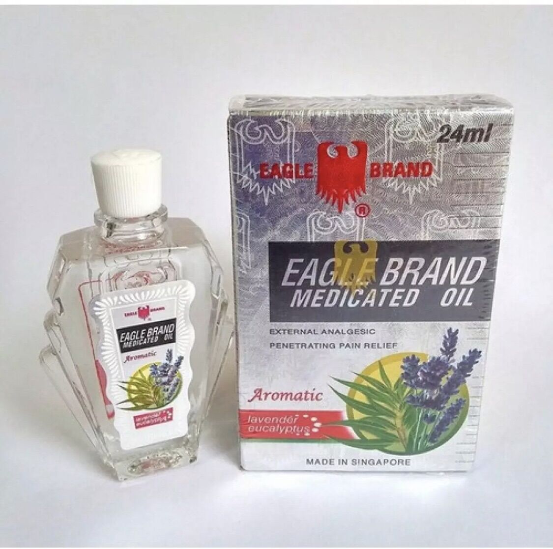 [HCM] Dầu gió trắng Singapore con Ó Eagle Brand - 24ml