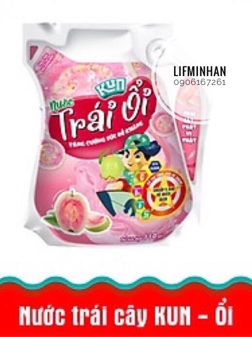 Nước trái cây vị ổi Kun thùng 110ml x 24 túi