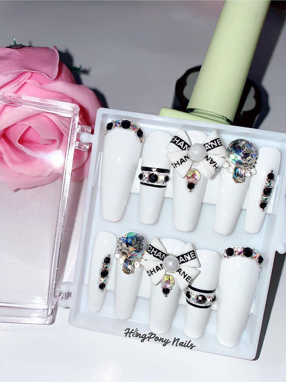 Nơ bột Nail 100% bột Mỹ (giá 1 nơ)