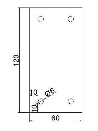 Bản mã 60 x 120 mm dày 3mm