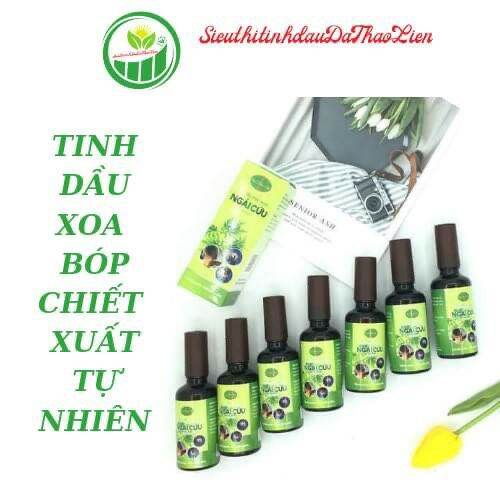 tinh dầu xoa bóp ngải cứu dạ thảo liên(mua 2 tặng 1 con lăn)