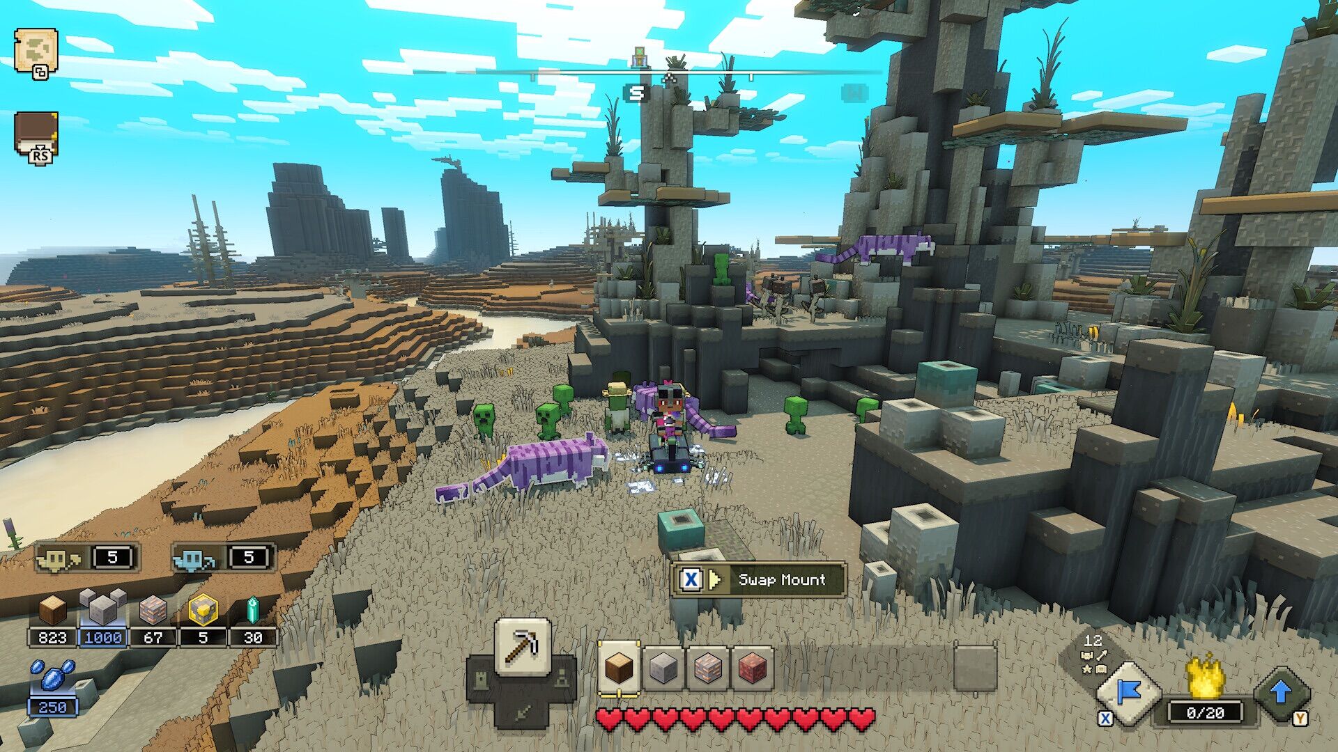 Đĩa chơi game PS4/ PS5: Minecraft Legends Deluxe Edition