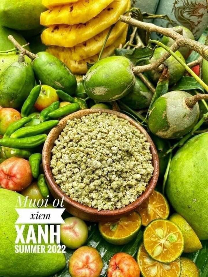 Muối ớt xiêm xanh hủ 500gr