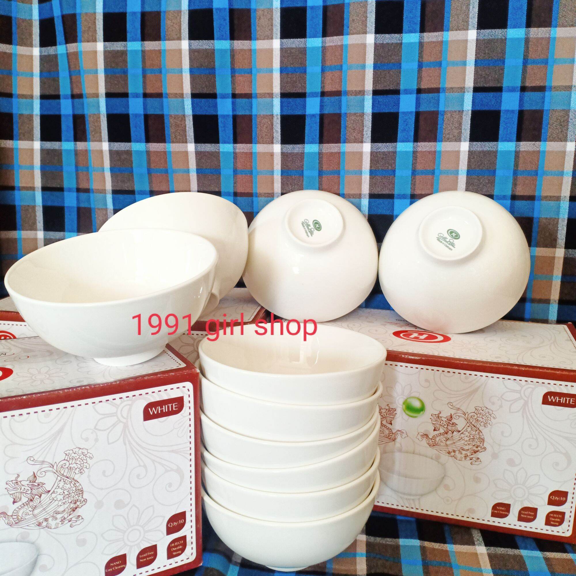 Combo 10 Chén cơm Minh Châu Gốm sứ cao cấp, sang trọng