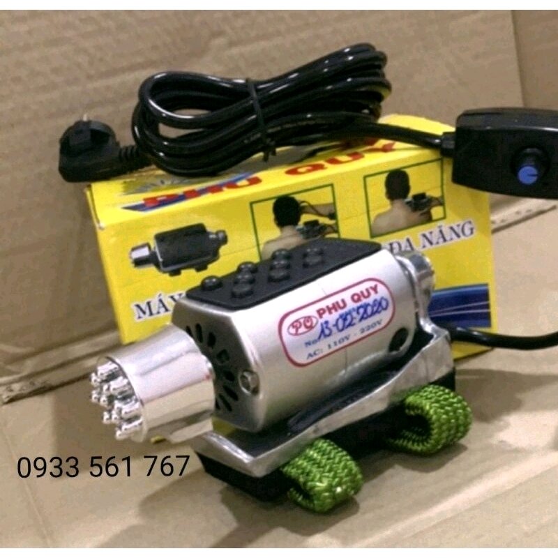 [HCM]Máy massage đeo tay đa năng Phú Quý - Máy massage mini - Màu vàng (Khuyến mãi 1 bộ than)